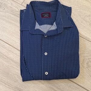 UNTUCKit Men's Navy Patterned Shirt